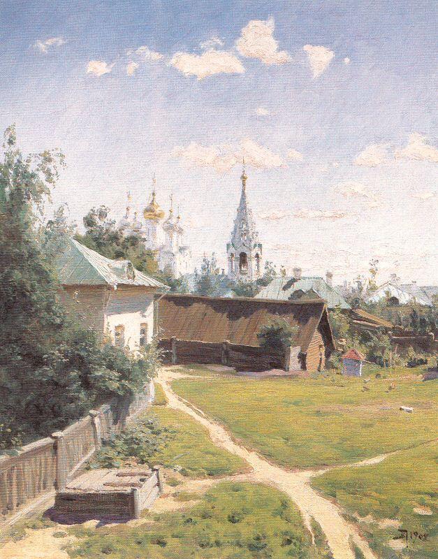 Polenov, Vasily Moscow Courtyard France oil painting art